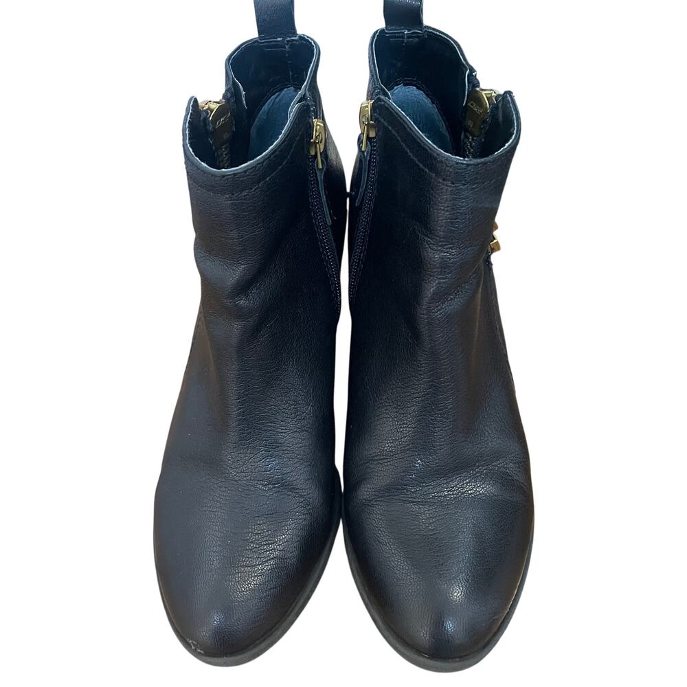 Franco Sarto Black Leather Booties Sz 8